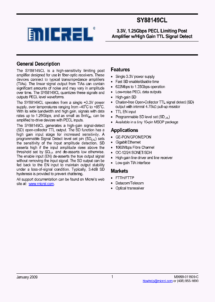 SY88149CL11_1207735.PDF Datasheet