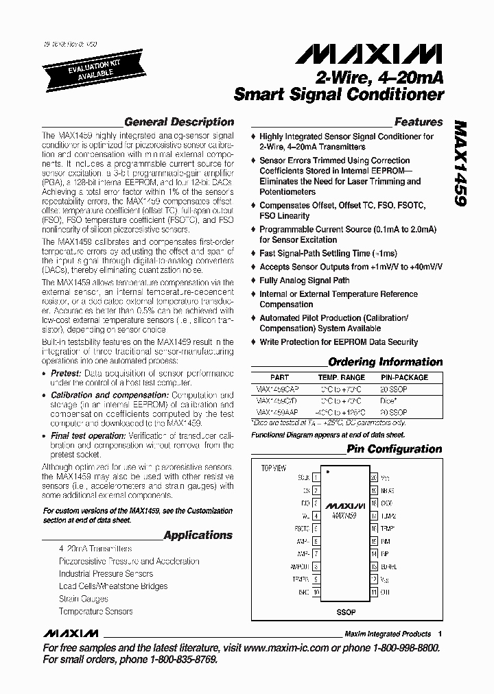MAX1459CD_1208431.PDF Datasheet