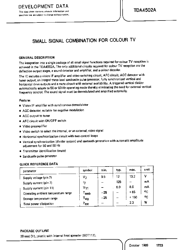 TDA4502A_1210939.PDF Datasheet