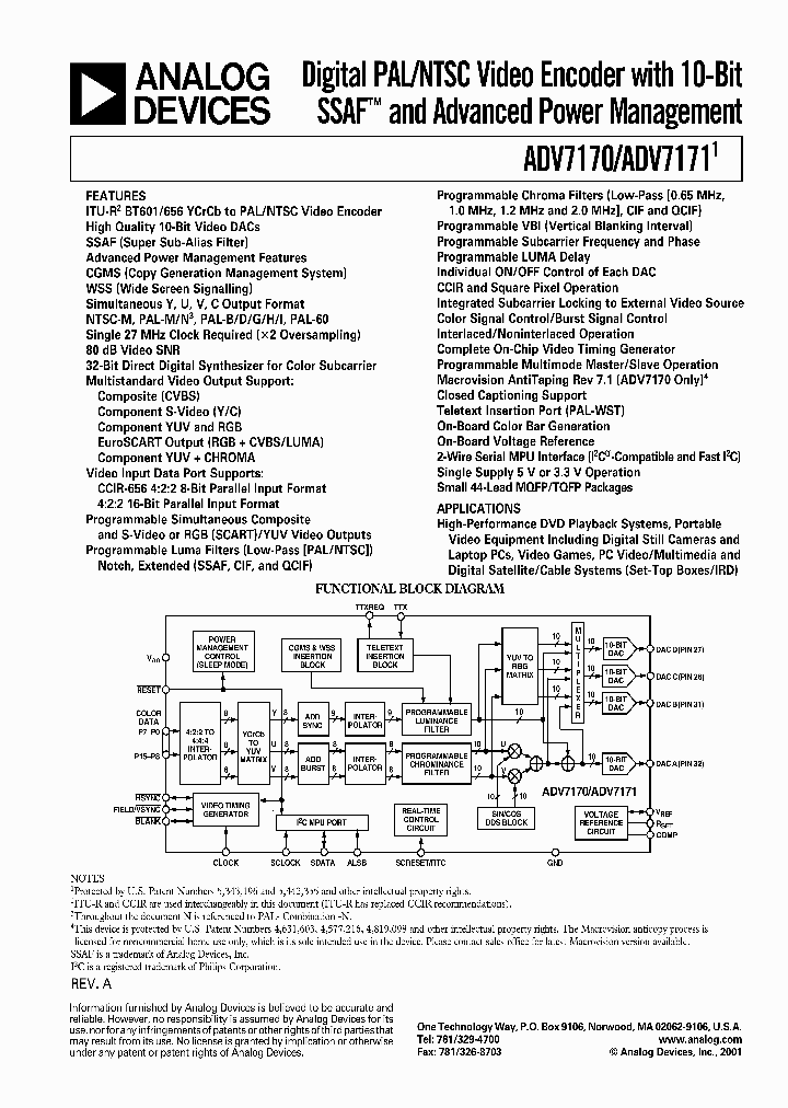 ADV7170_1233026.PDF Datasheet