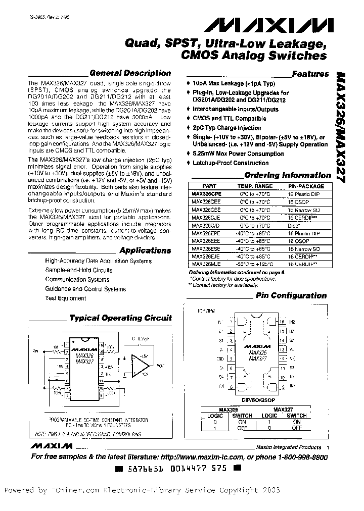 MAX327MJE_750834.PDF Datasheet