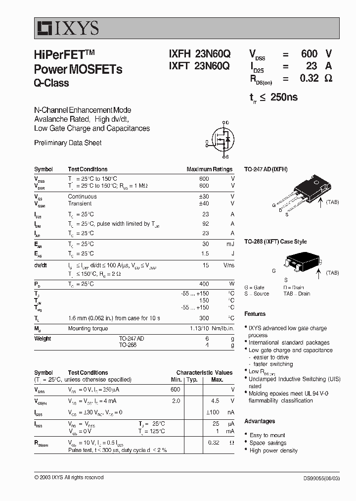 IXFT23N60Q_1270042.PDF Datasheet