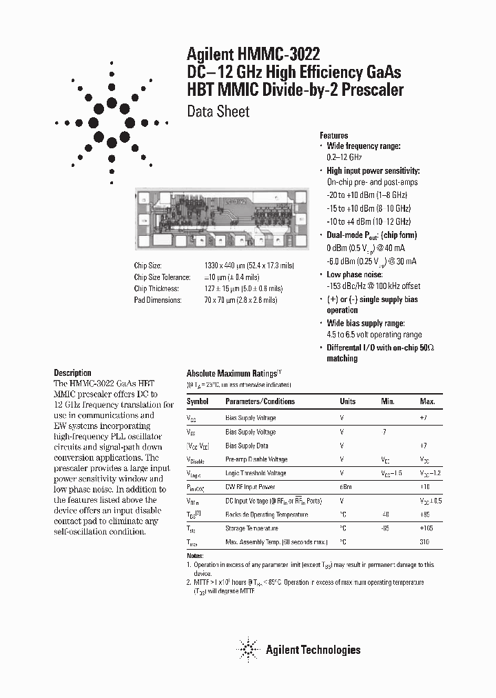 HMMC-3022_1281585.PDF Datasheet