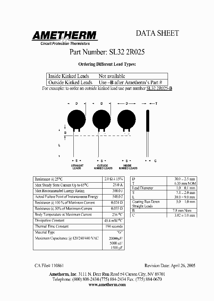 SL322R025_1299284.PDF Datasheet