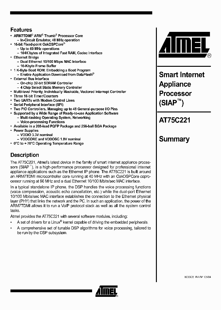 AT75C221_774444.PDF Datasheet