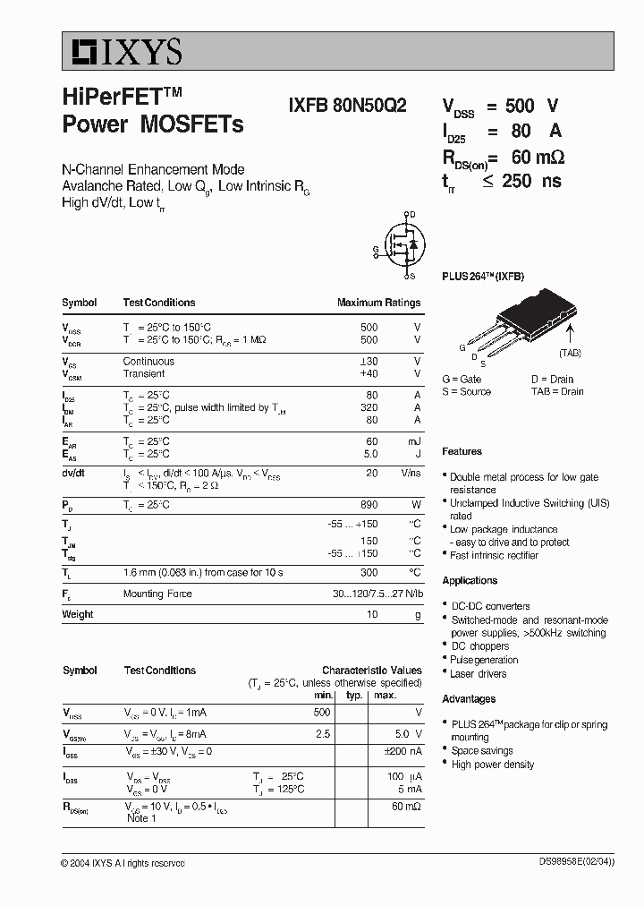 IXFB80N50Q2_1311890.PDF Datasheet