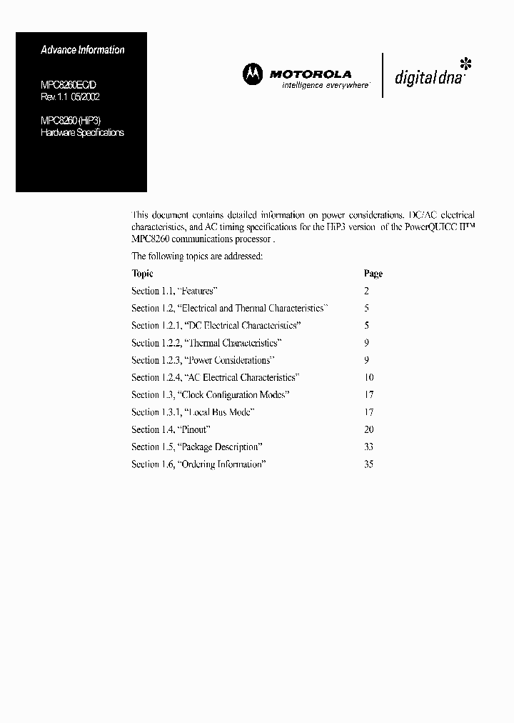 MPC8260EC_1312801.PDF Datasheet