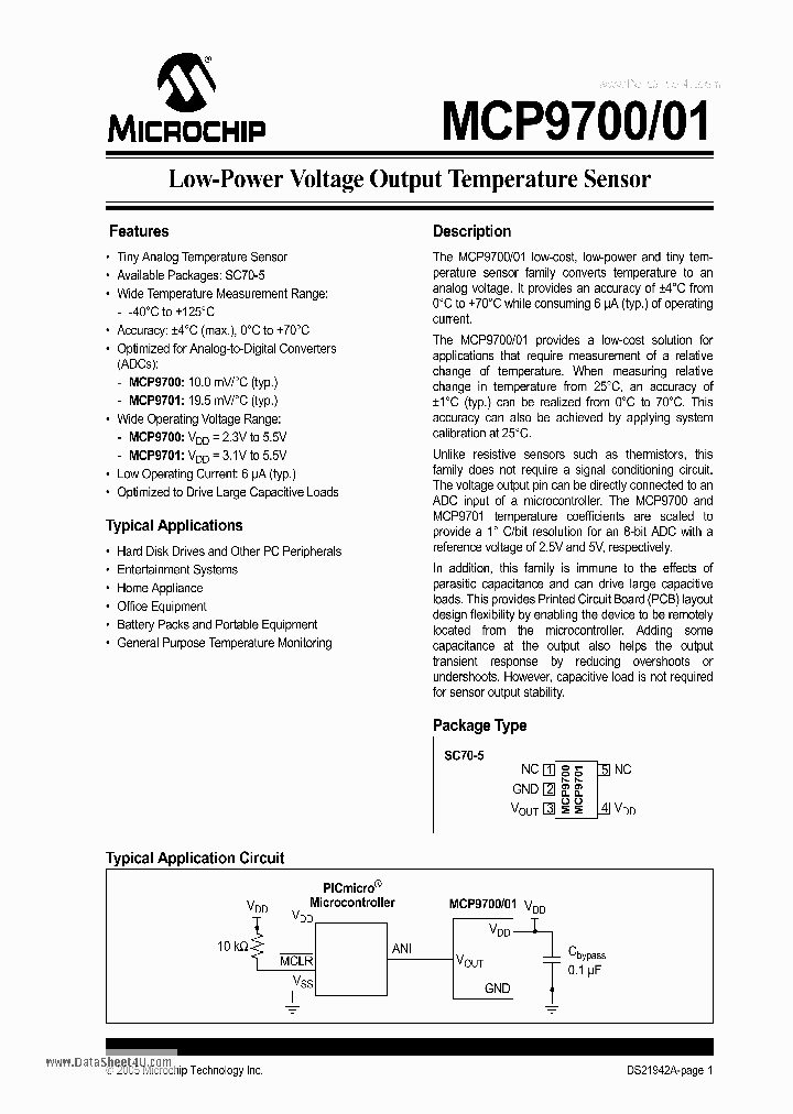 MCP9700_934033.PDF Datasheet