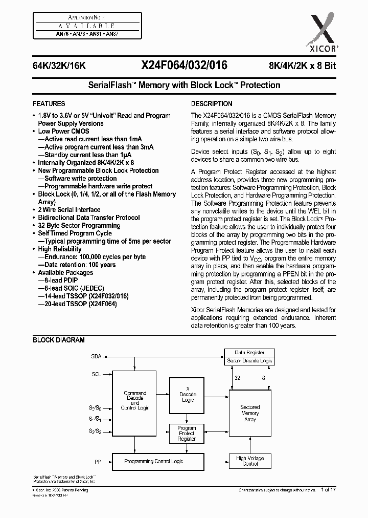 X24F016_1352058.PDF Datasheet