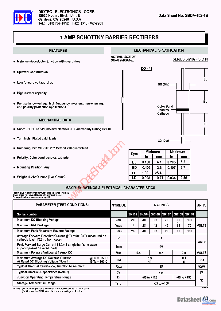 SK110_936847.PDF Datasheet