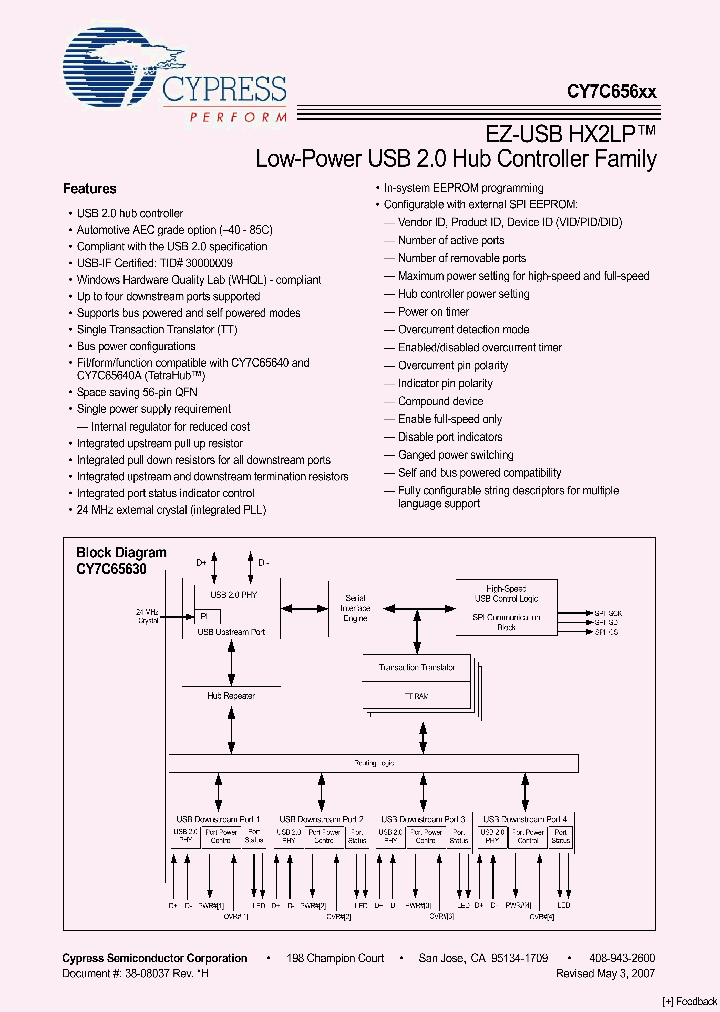 CY7C65620-56LFXC_1338881.PDF Datasheet