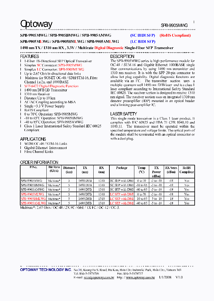 SPB-9905AMLWG_1345669.PDF Datasheet