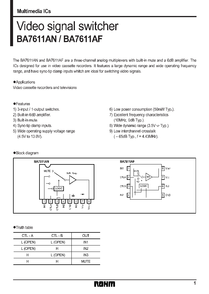 BA7611ANAF_1357397.PDF Datasheet