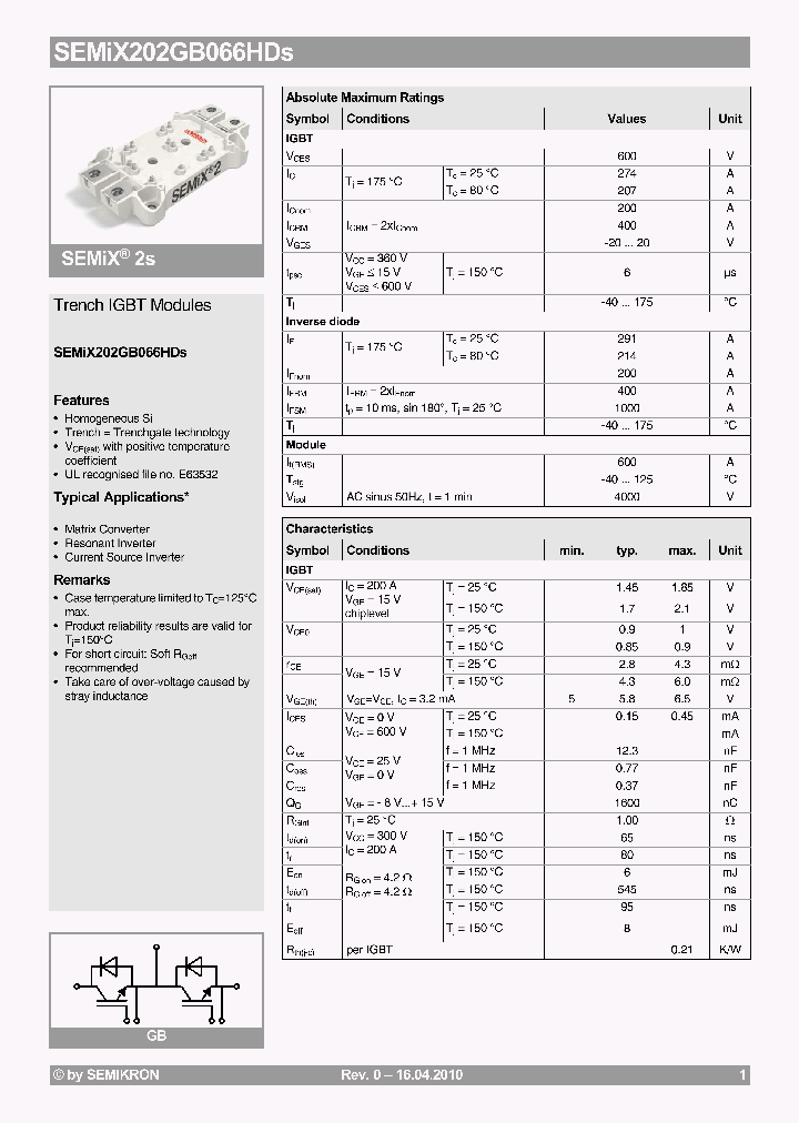 SEMIX202GB066HDS10_1363230.PDF Datasheet