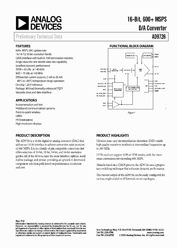 AD9726BSVZ_1360545.PDF Datasheet