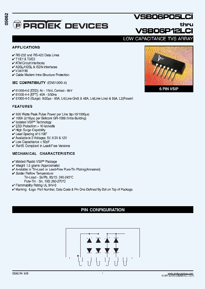 VSB06P05LCI_938707.PDF Datasheet