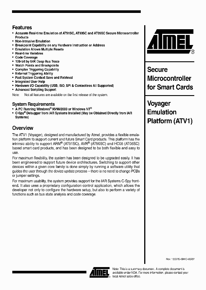 VOYAGER_803436.PDF Datasheet