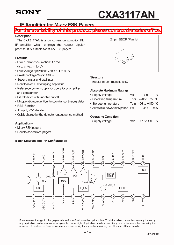 CXA3117AN_1400216.PDF Datasheet