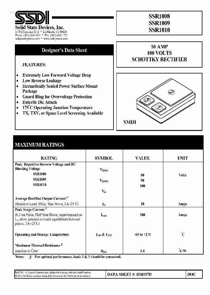 SSR1008_1253290.PDF Datasheet