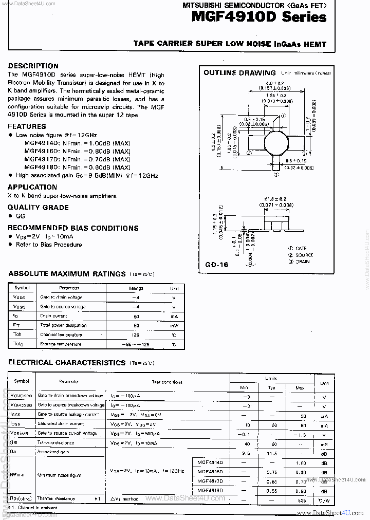 MGF4910D_1265553.PDF Datasheet