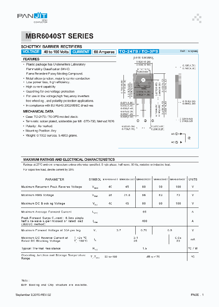 MBR6080ST_1407780.PDF Datasheet