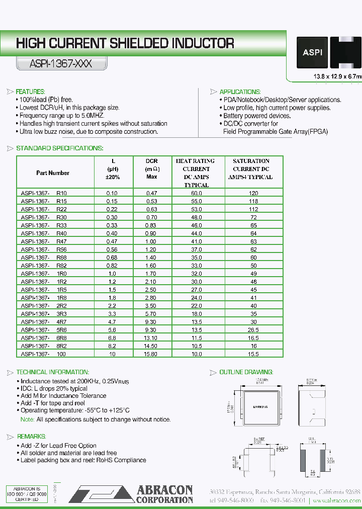 ASPI-1367-8R2_820100.PDF Datasheet