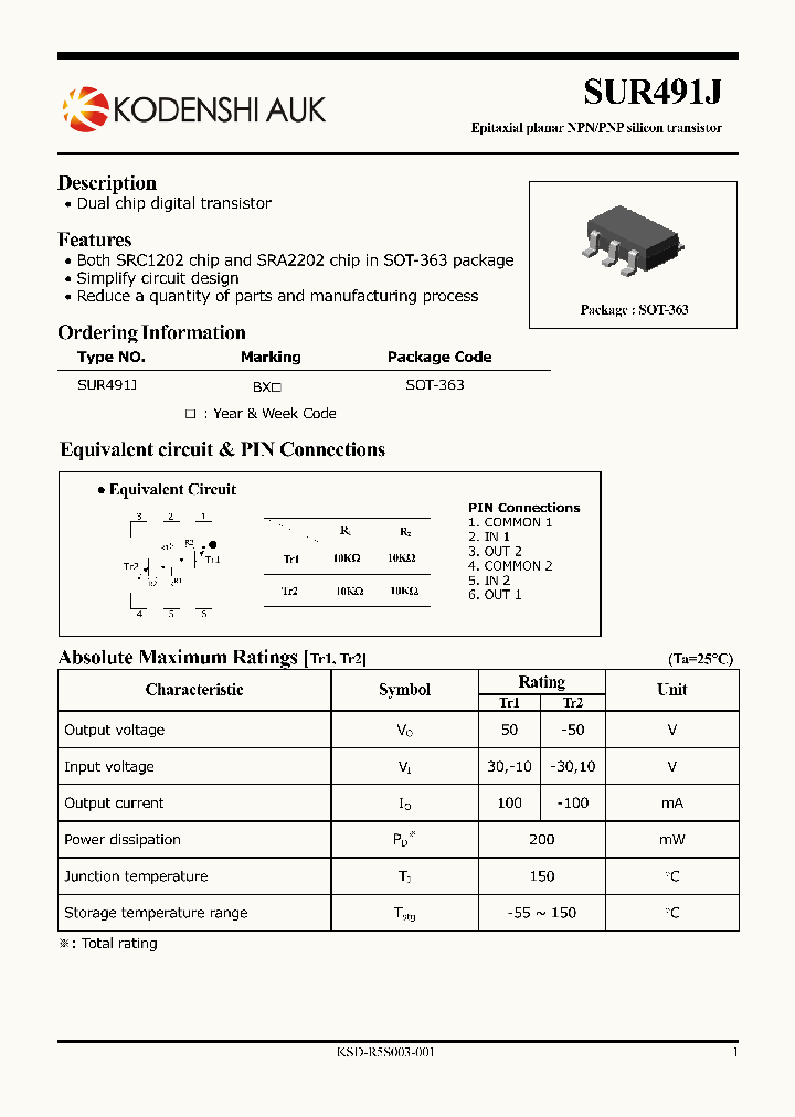 SUR491J_1407521.PDF Datasheet