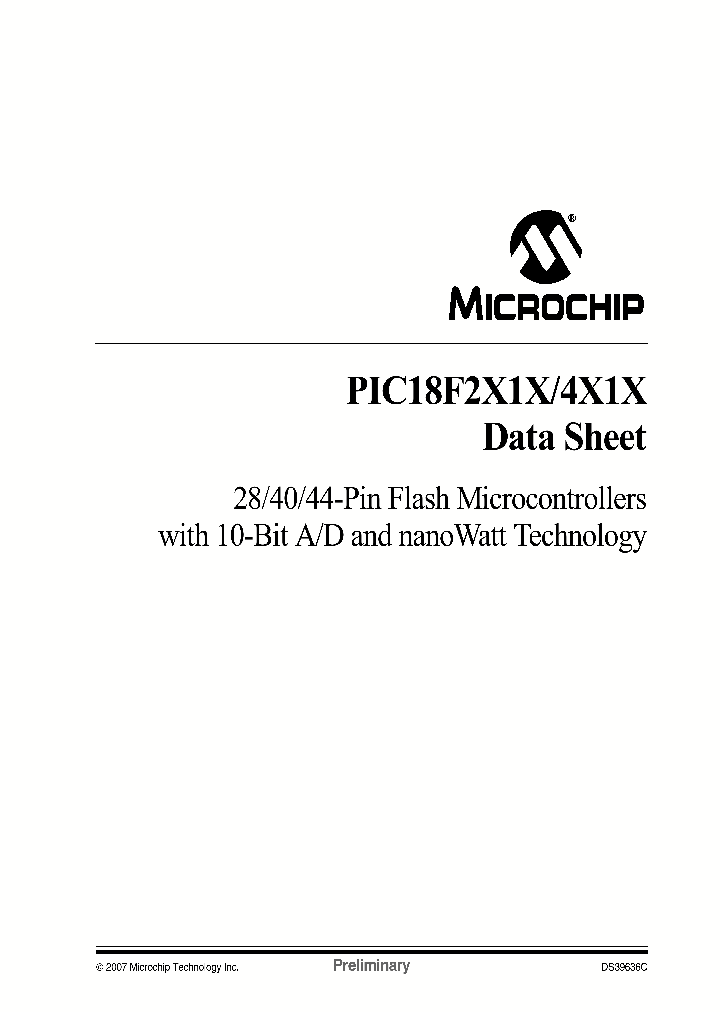 PIC18F2X1X07_1416018.PDF Datasheet