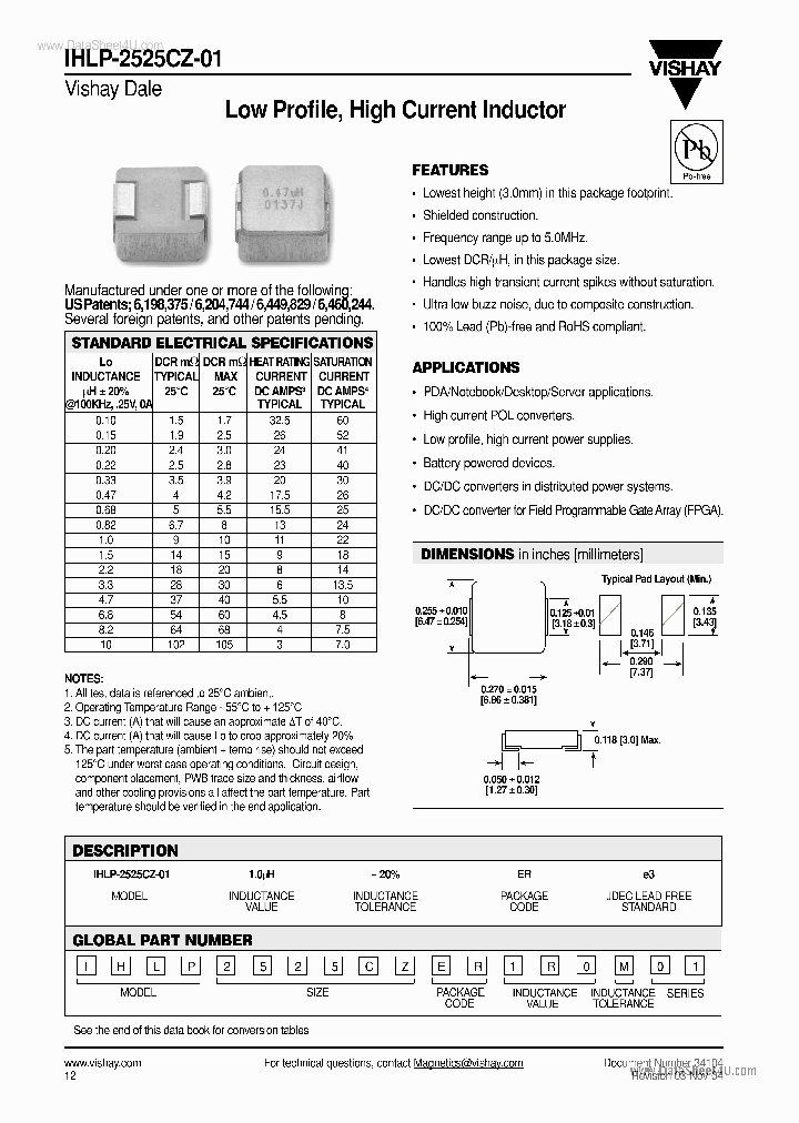 IHLP2525CZ-01_1227421.PDF Datasheet