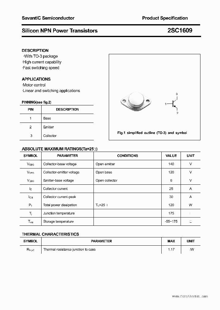 2SC1609_1414722.PDF Datasheet