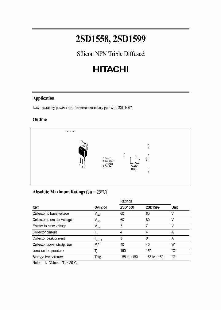 2SD1558_825171.PDF Datasheet