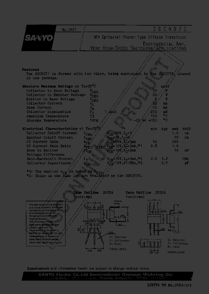 2SC4071_825727.PDF Datasheet