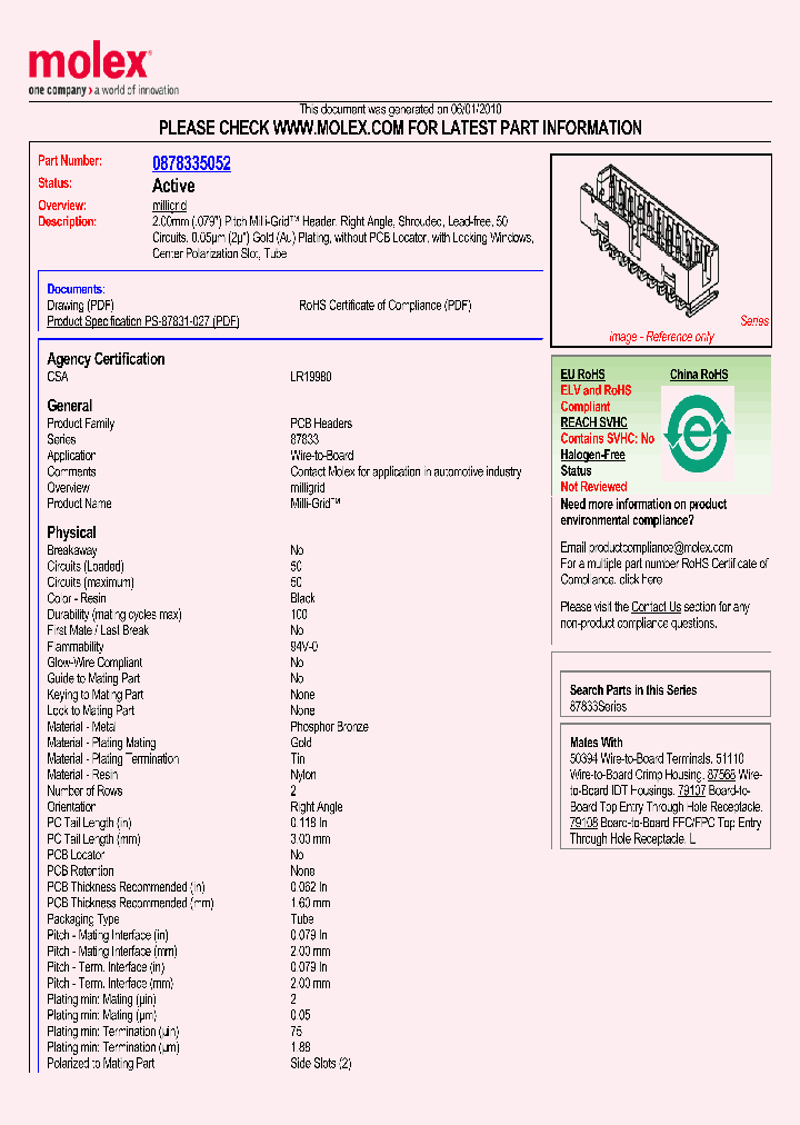 87833-5052_1453918.PDF Datasheet