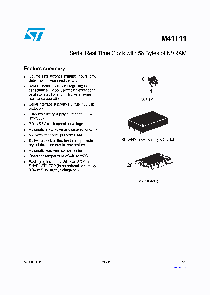 M41T11MH_1409963.PDF Datasheet