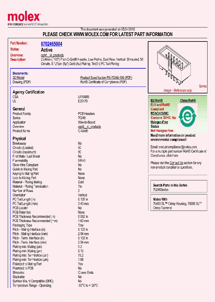 70246-5004_1490655.PDF Datasheet