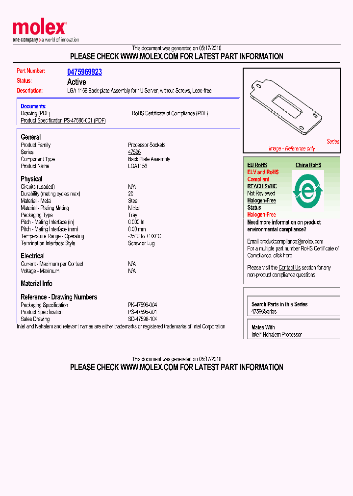 47596-9923_1509948.PDF Datasheet