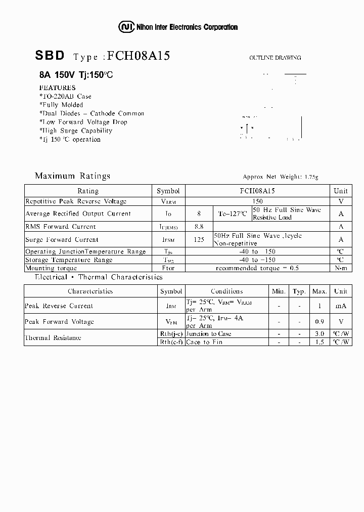 FCH08A15_1554413.PDF Datasheet