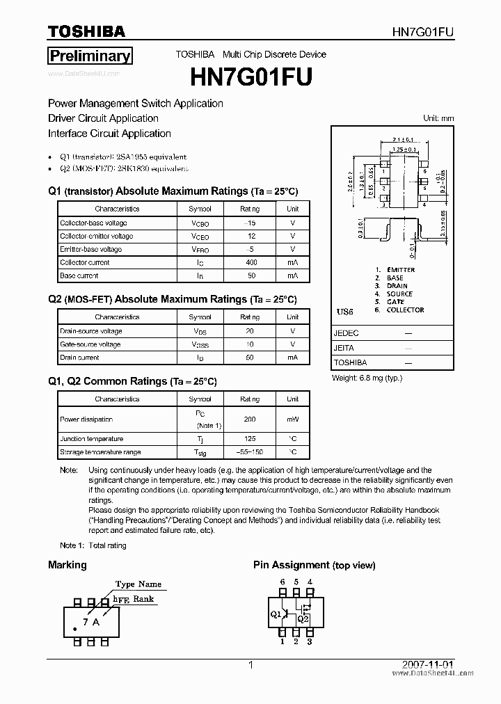 HN7G01FU_1559193.PDF Datasheet