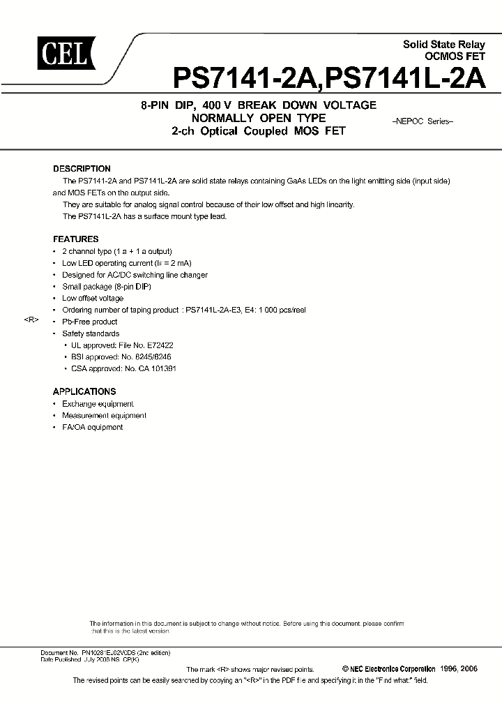 PS7141L-2A-E3_873931.PDF Datasheet