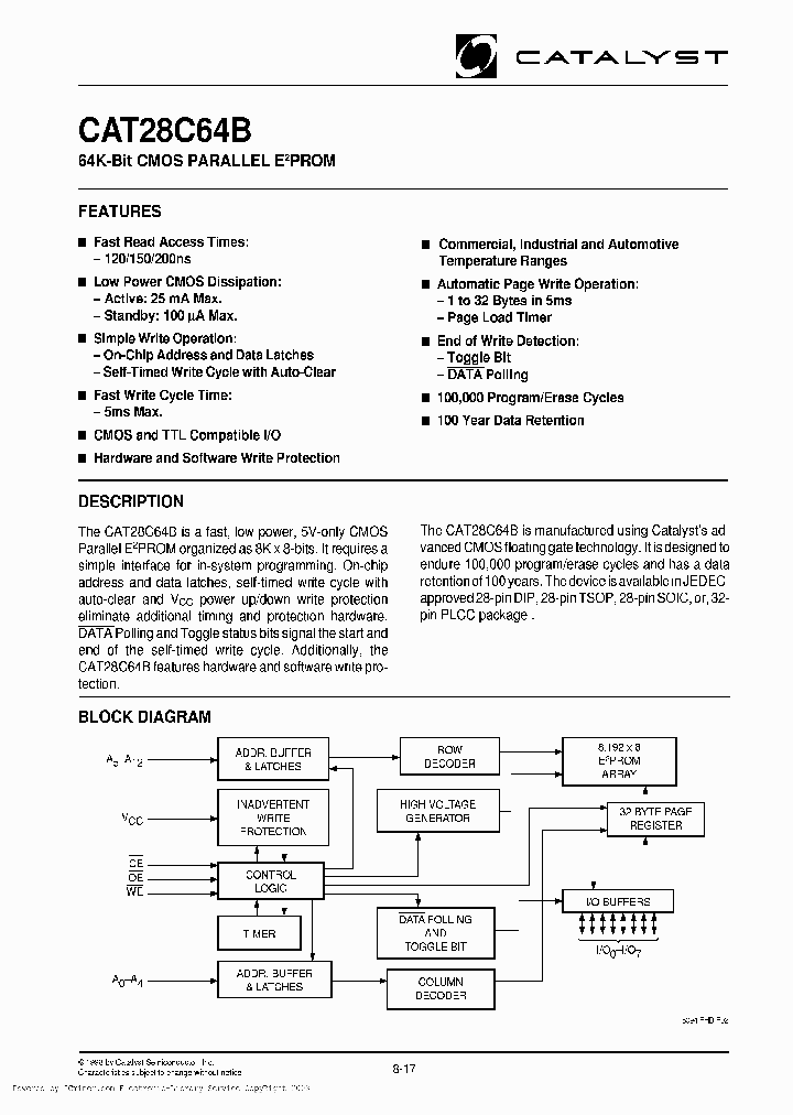 CAT28C64BT13I-20_875295.PDF Datasheet