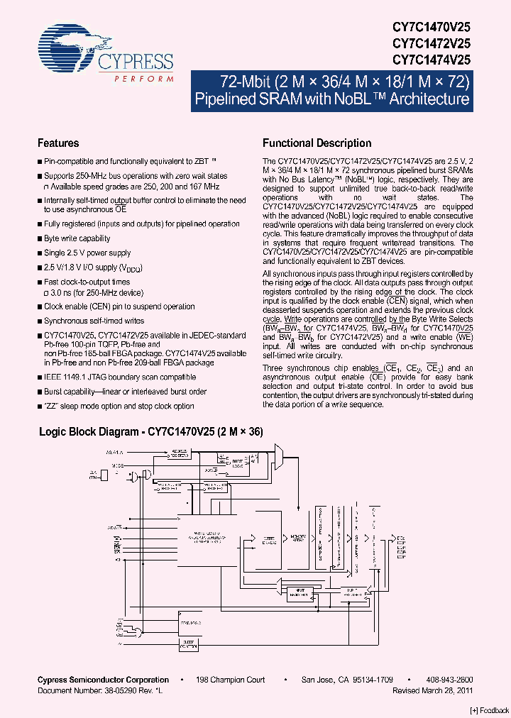 CY7C1474V25_1576640.PDF Datasheet