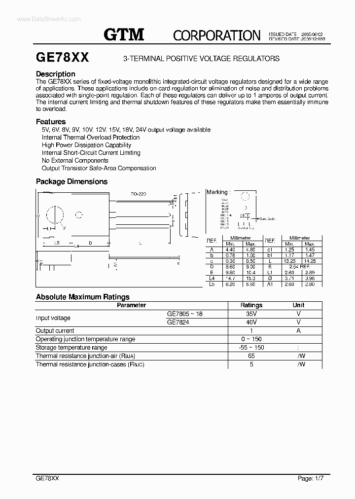 GE7805_1577545.PDF Datasheet