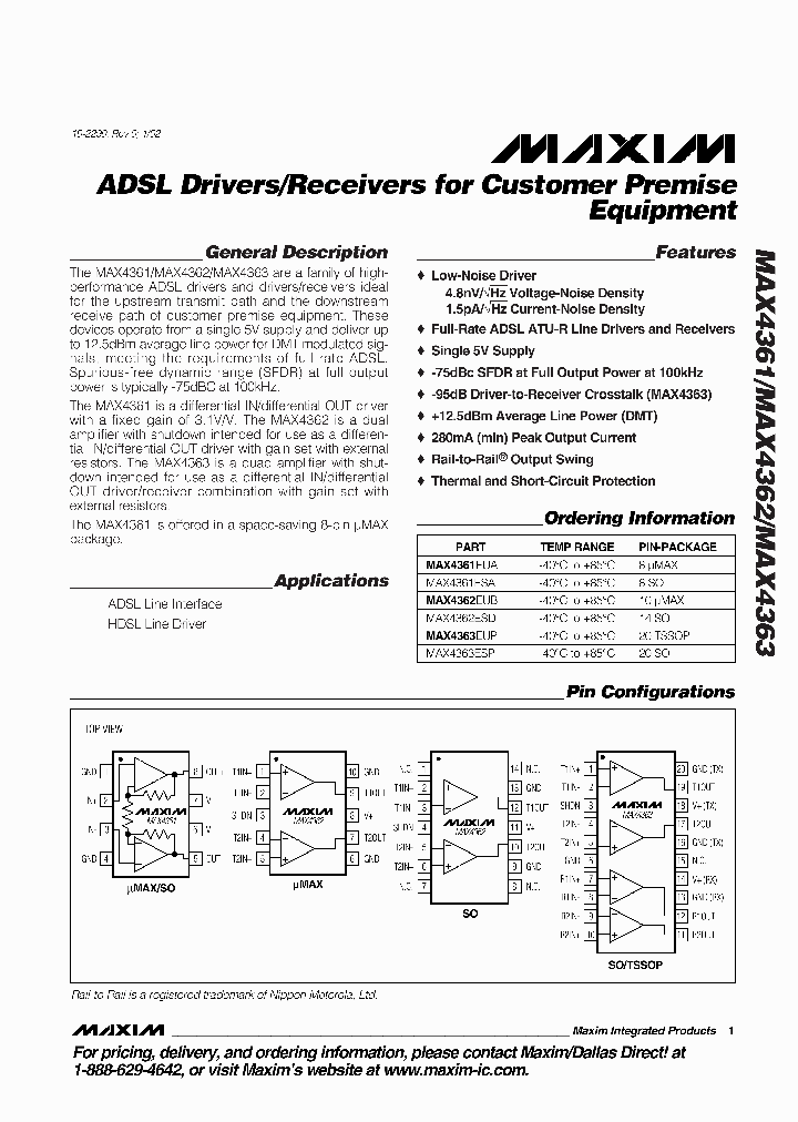 MAX4362ESD_911665.PDF Datasheet