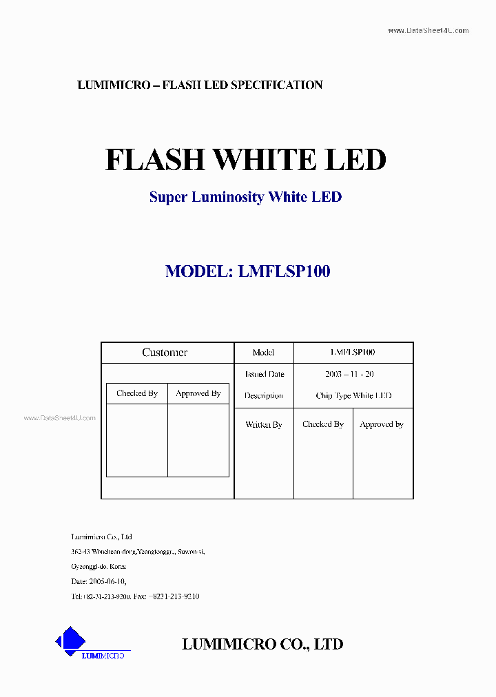 LMFLSP100_1581653.PDF Datasheet