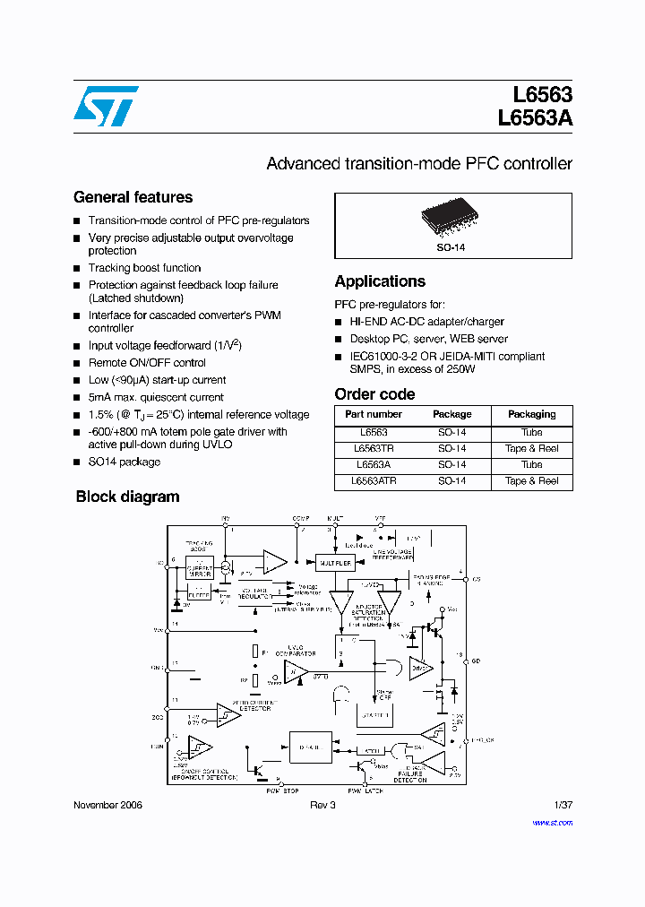 L6563A_919595.PDF Datasheet