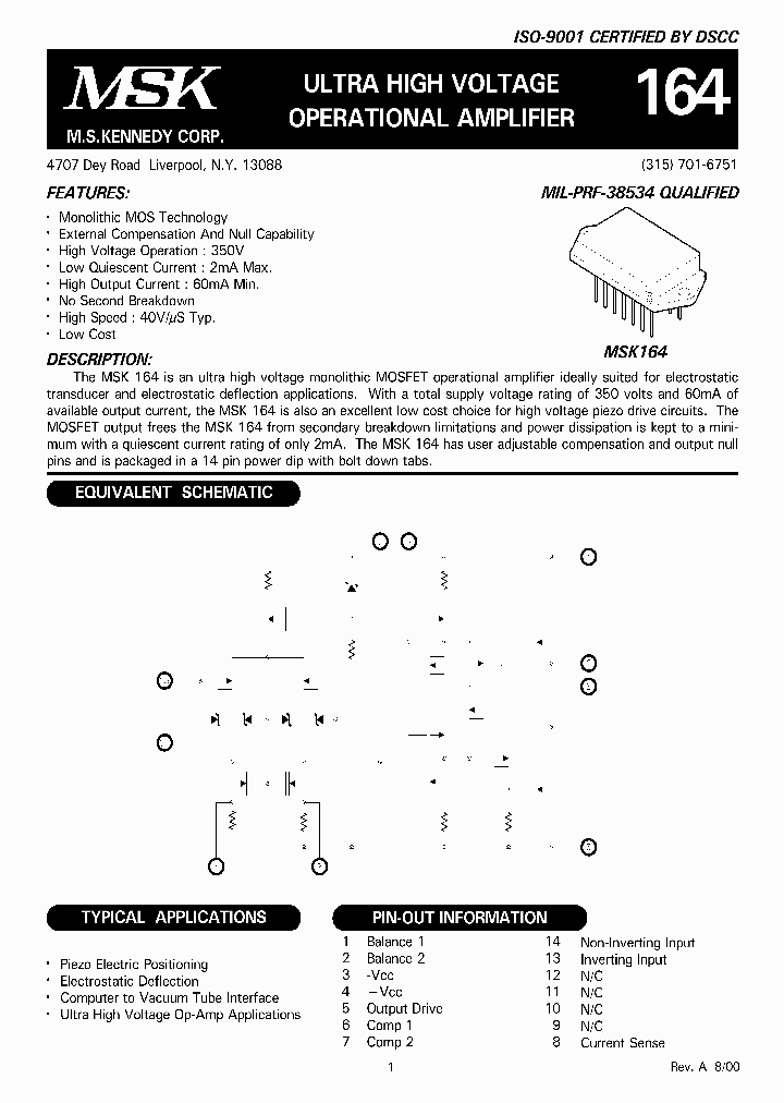 MSK164_934755.PDF Datasheet