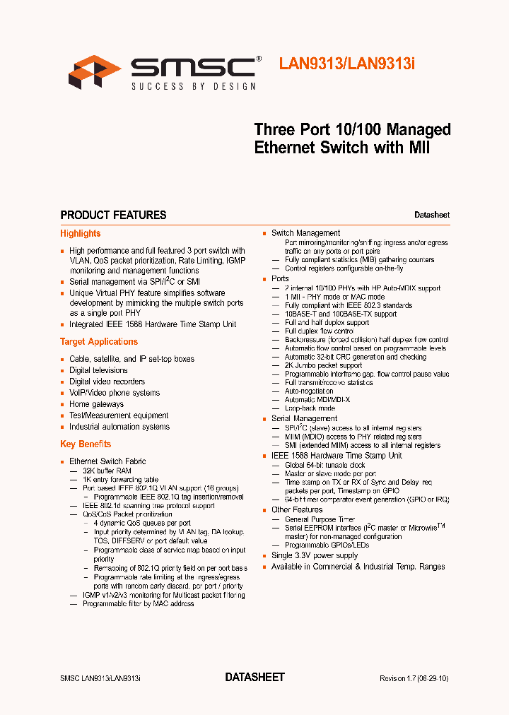 LAN9313-NZW_996330.PDF Datasheet