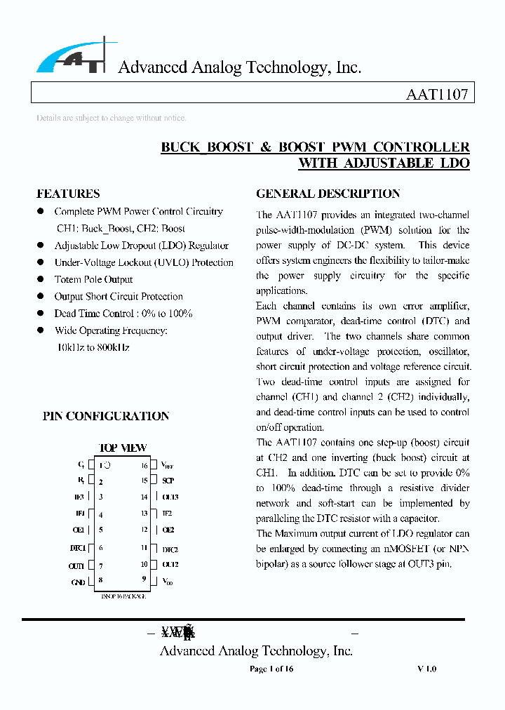 AAT1107-T1_1003038.PDF Datasheet