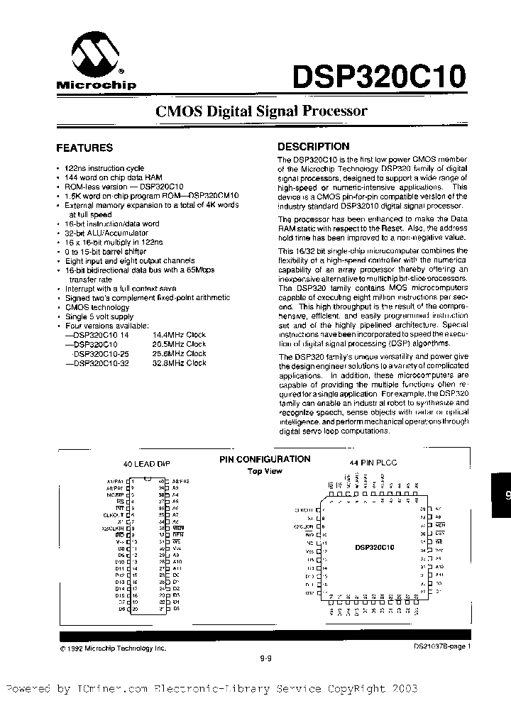 DSP320C10-IL_1028012.PDF Datasheet