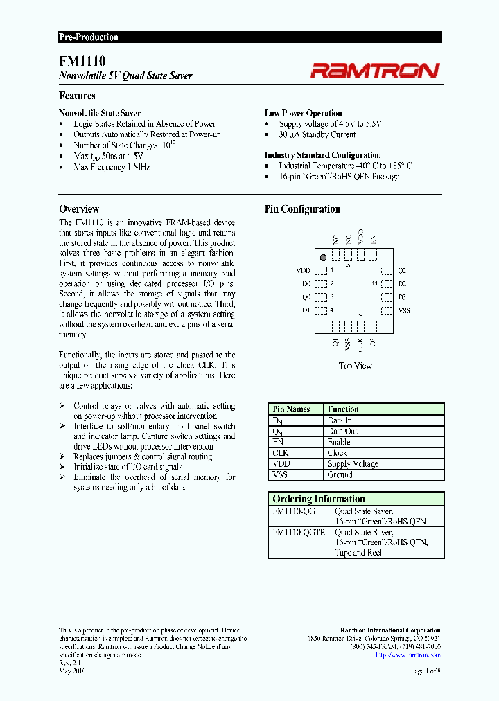 FM1110-QGTR_1029620.PDF Datasheet